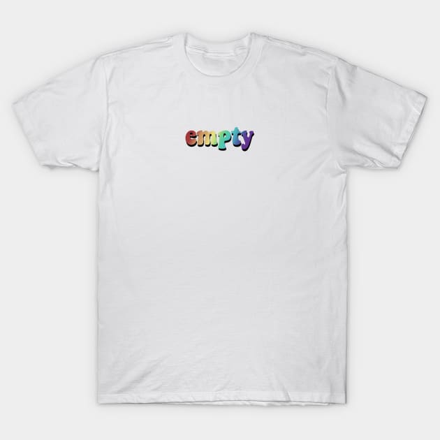 empty - retro rainbow T-Shirt by flowercities